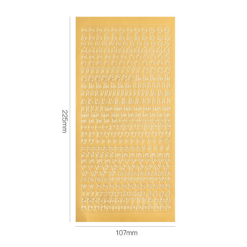 Alphabet Sticker Sheet s08