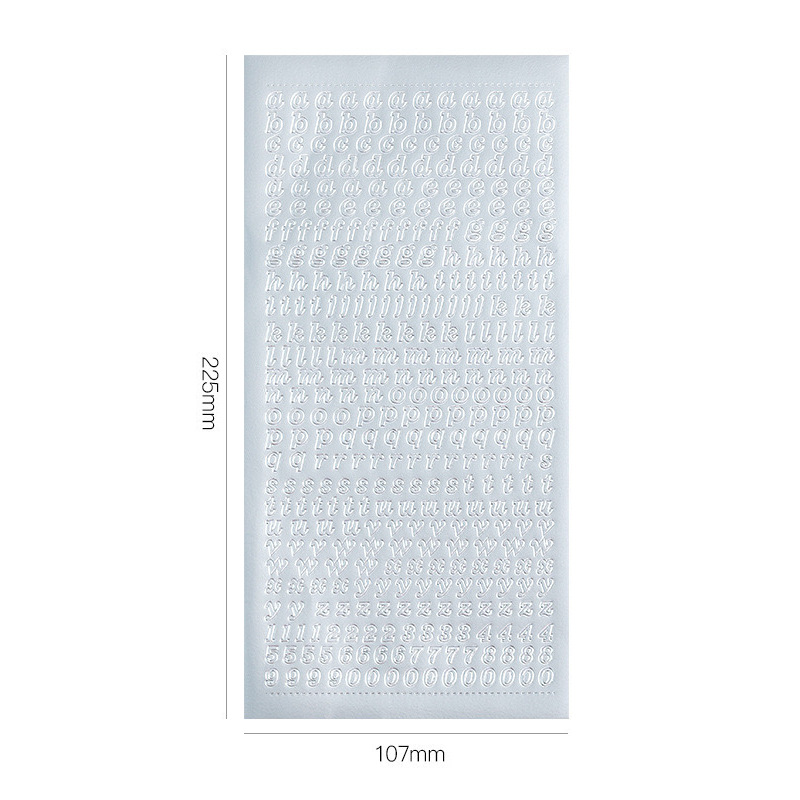 Alphabet Sticker Sheet s08
