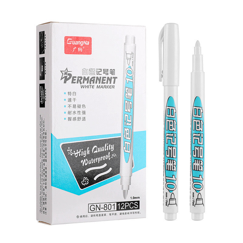 White Water Proof Permanent Marker p08