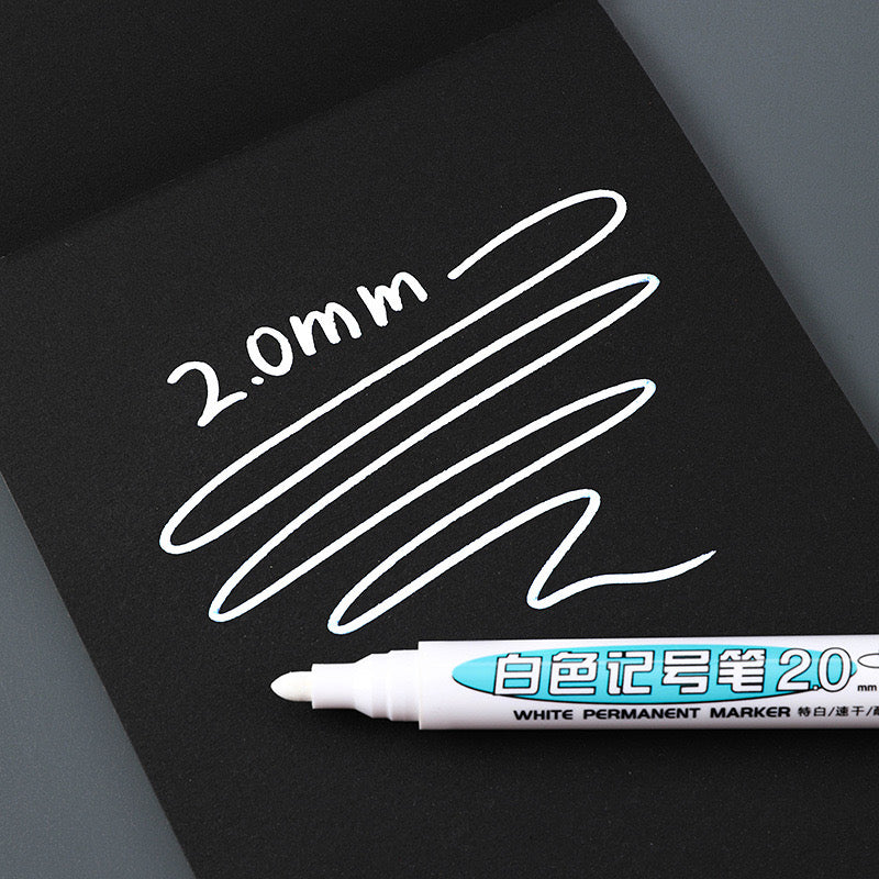 White Water Proof Permanent Marker p08