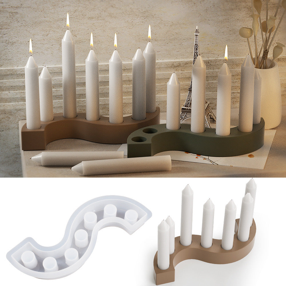 Candle Holder Tealight Silicone Mold a011