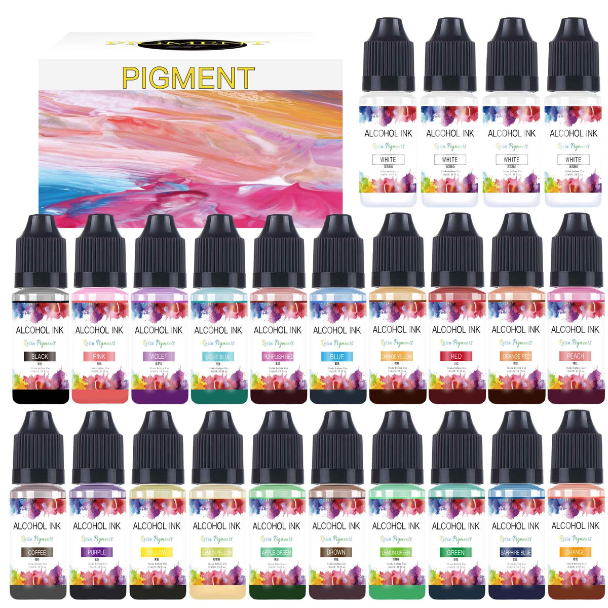 10ml Alcohol Ink 15a - 16j