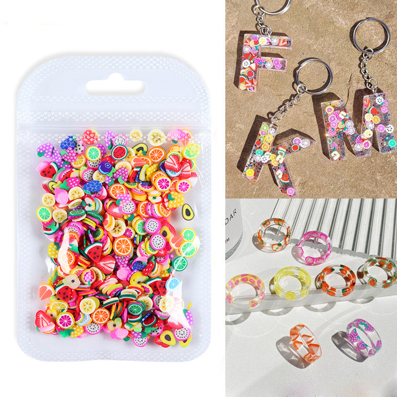 10g Fruit Polymer Clay Slices