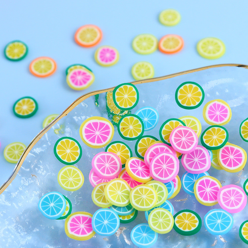 10g Fruit Polymer Clay Slices