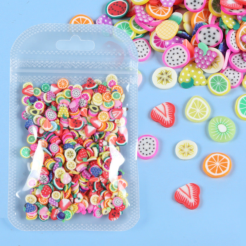 10g Fruit Polymer Clay Slices