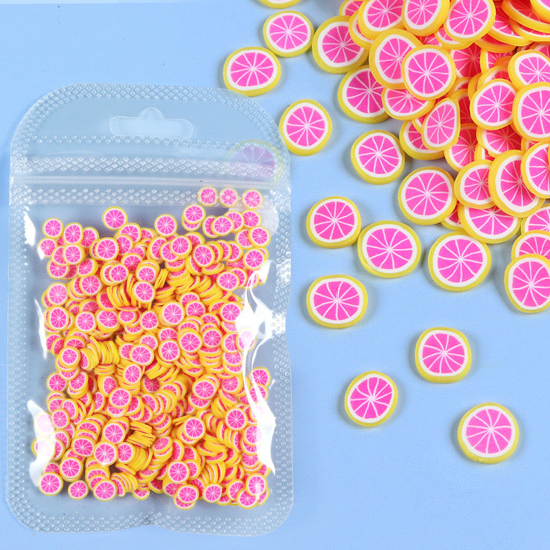 10g Fruit Polymer Clay Slices