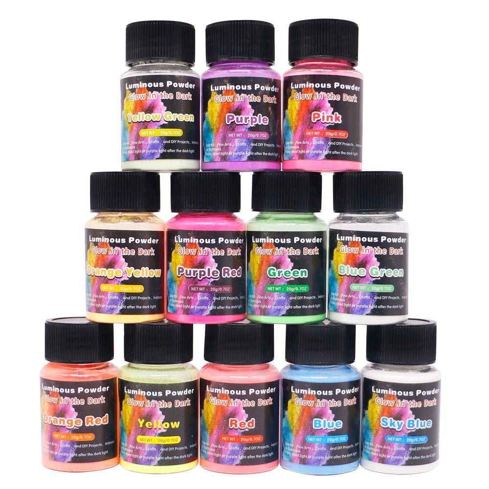 Glow in the dark pigment 19a - 19e