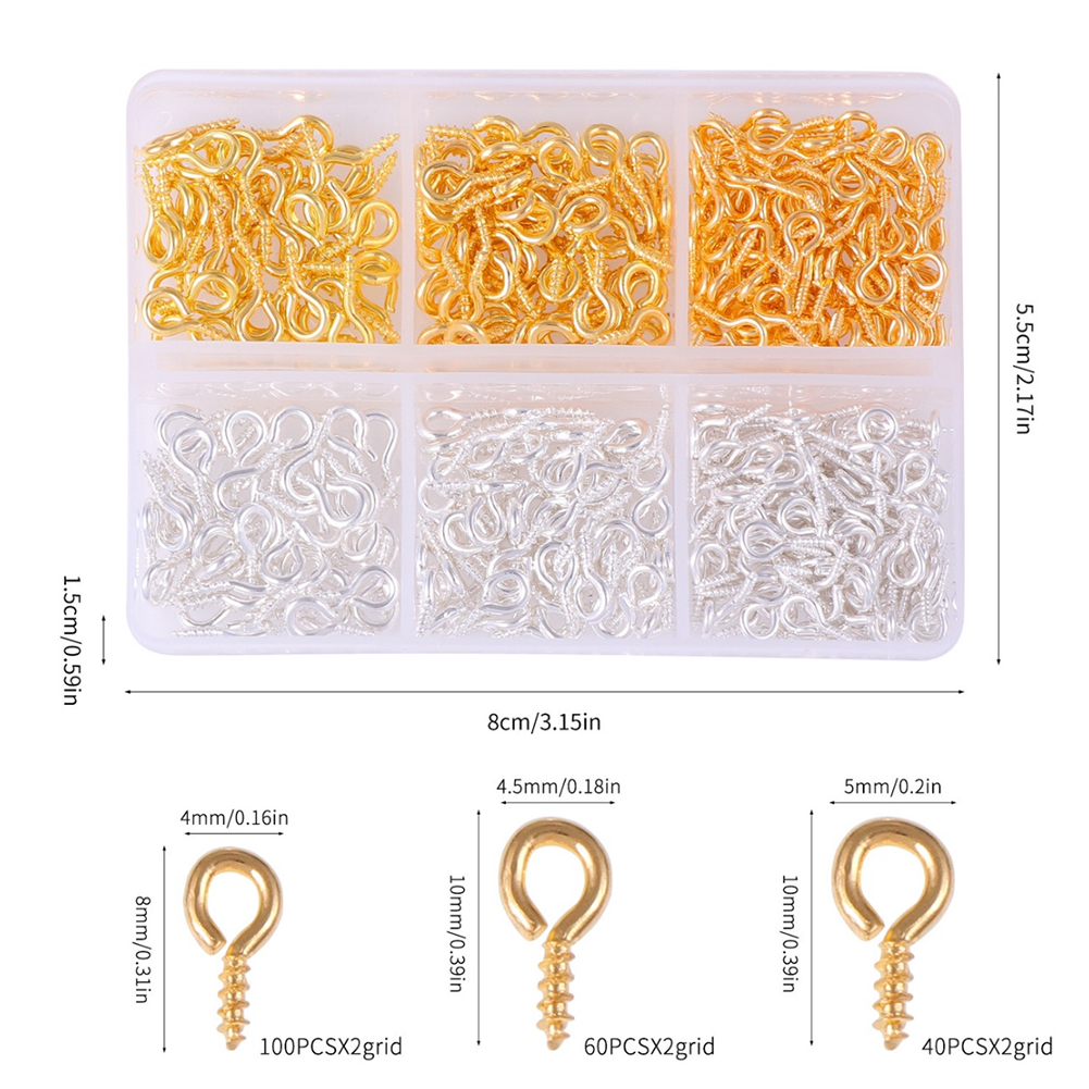 400pcs Eye screws s09