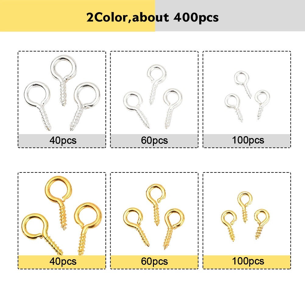 400pcs Eye screws s09