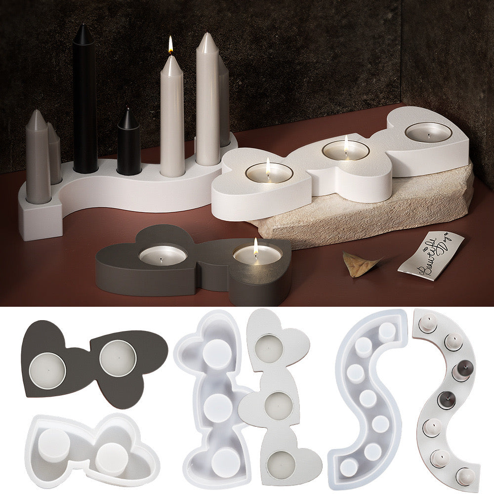 Candle Holder Tealight Silicone Mold a011