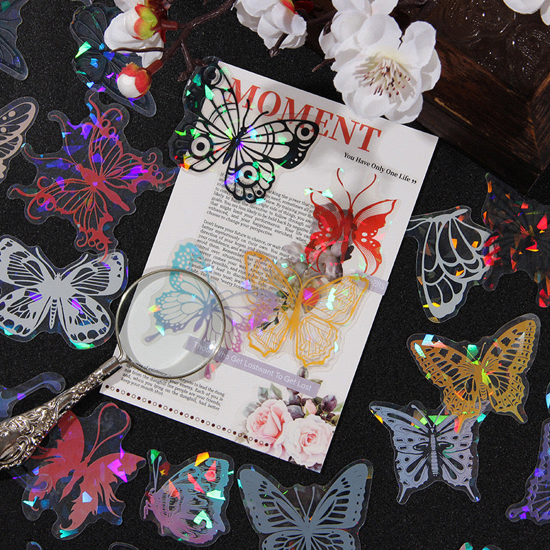 Crystal Butterfly Stickers r01
