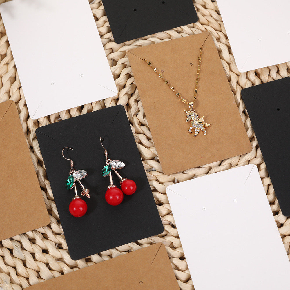 Earrings Necklaces Display Cards j07