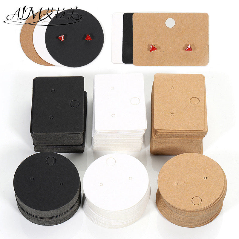 Stud Earrings Necklaces Display Cards j07