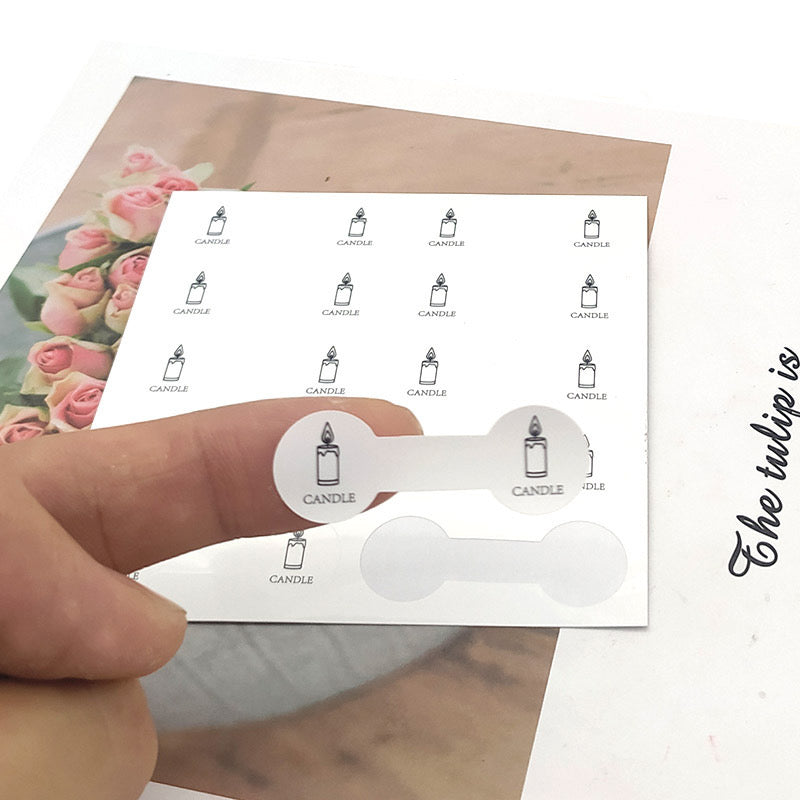 Candle Decorative Sticker Label m04