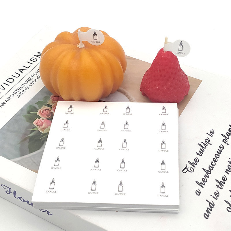 Candle Decorative Sticker Label m04