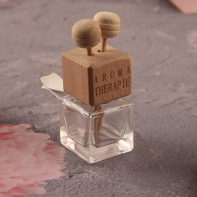 Wooden Lid Car Diffuser Bottle/Jar L09