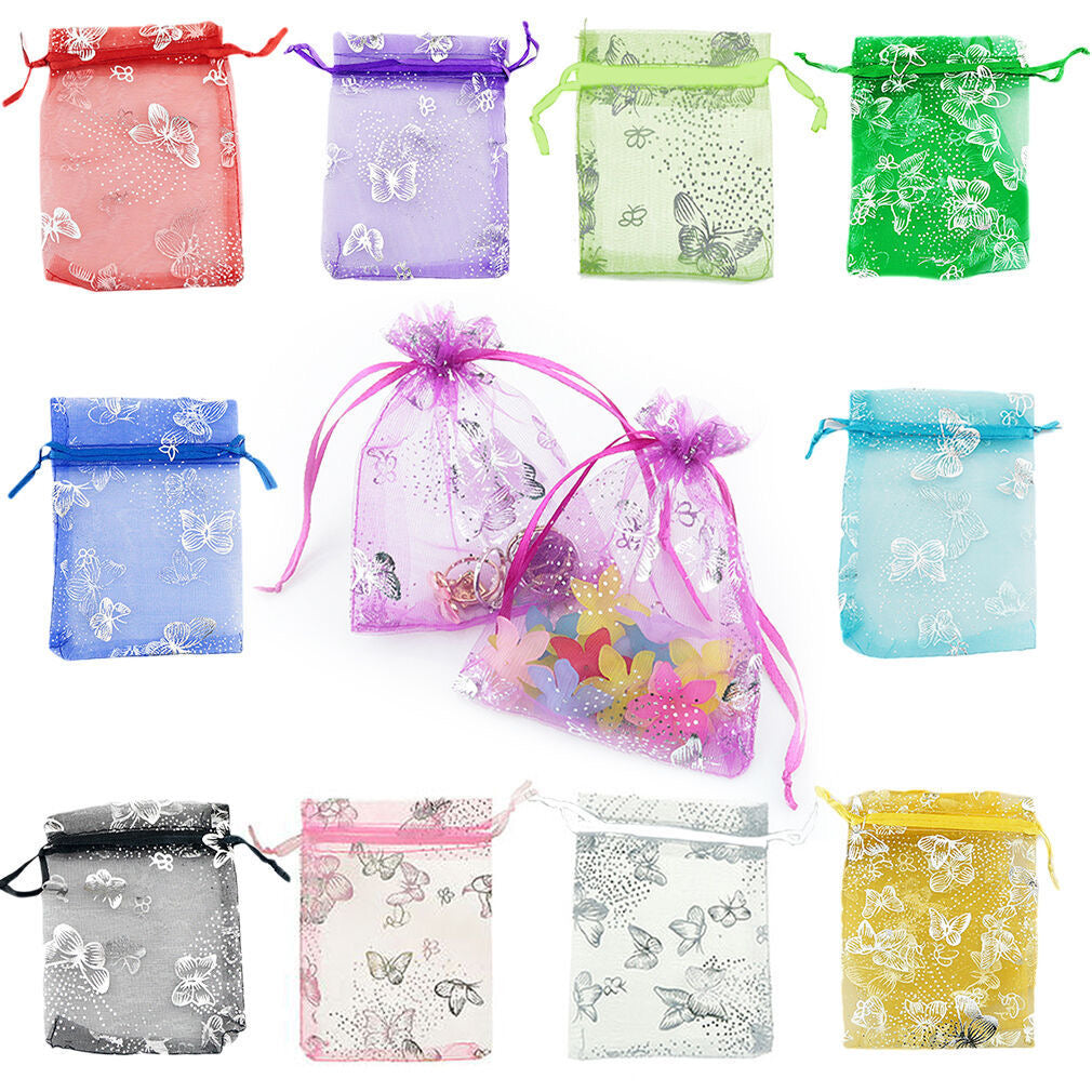 5pcs Butterfly Drawstring Bag j11