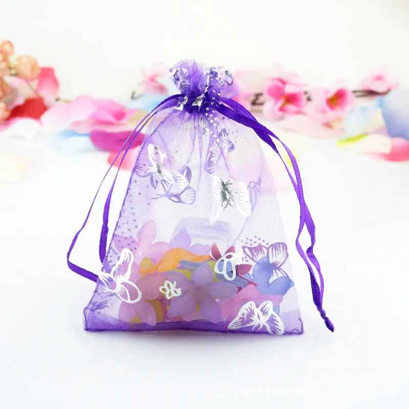5pcs Butterfly Drawstring Bag j11