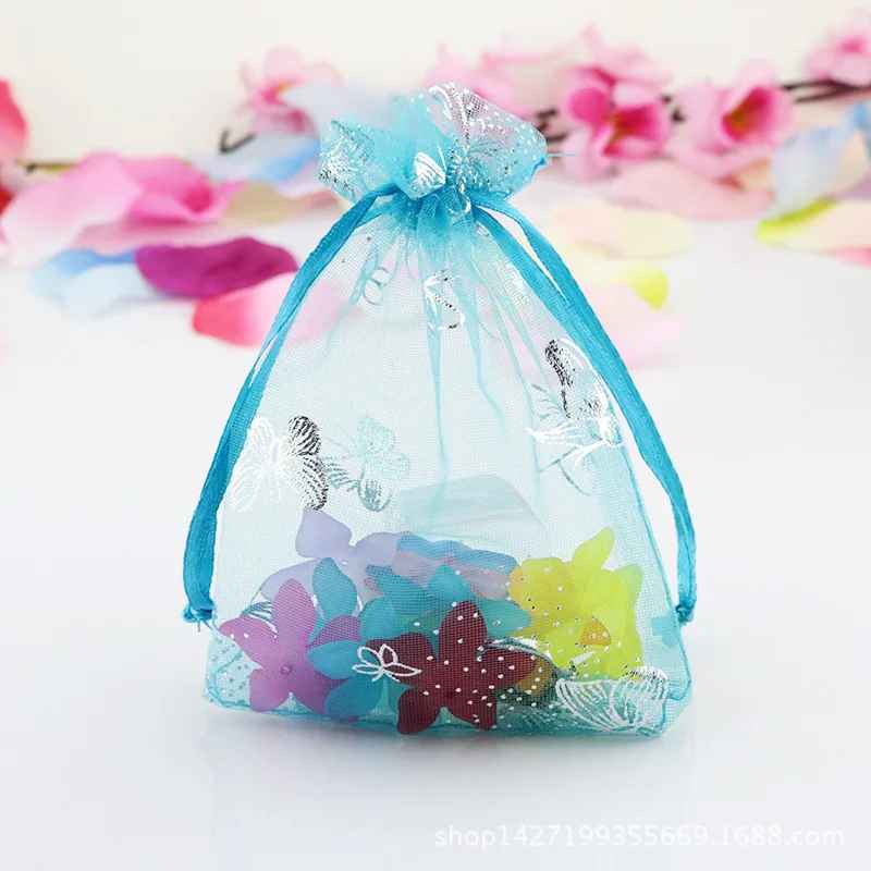 5pcs Butterfly Drawstring Bag j11