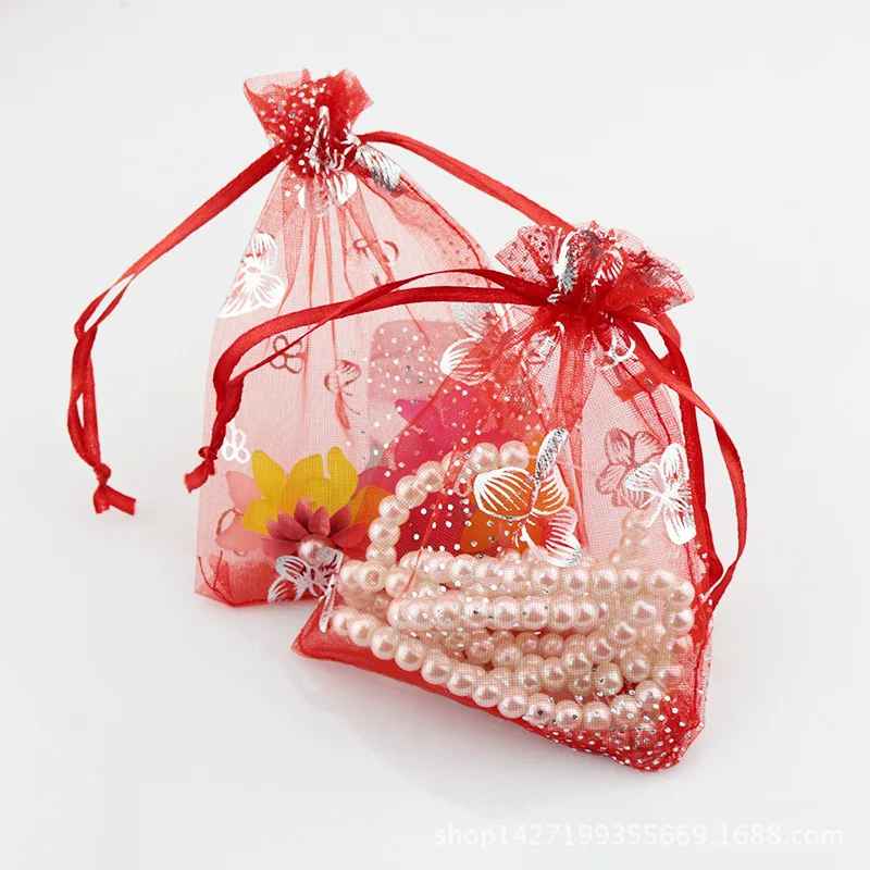 5pcs Butterfly Drawstring Bag j11