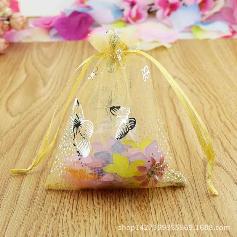 5pcs Butterfly Drawstring Bag j11