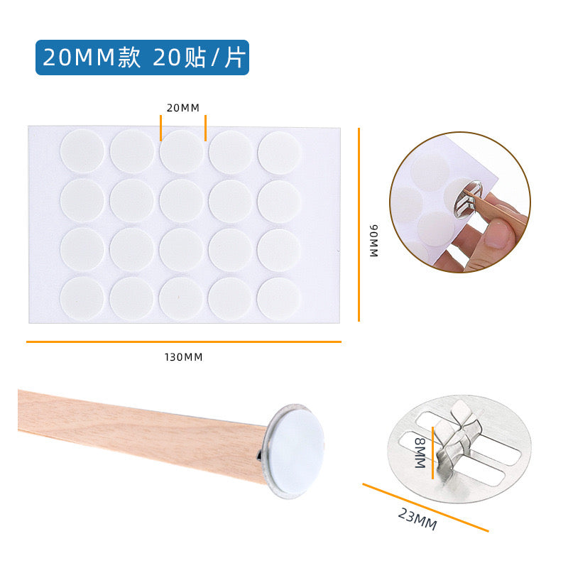 20pcs Candle Wick Stickers m04