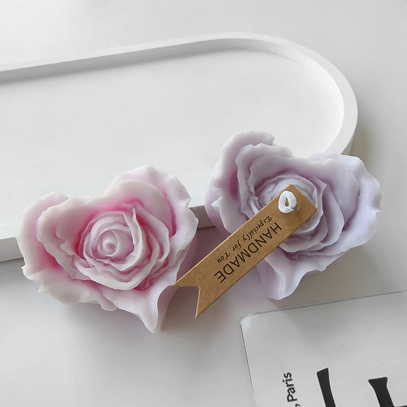 Heart Flower Candle Silicone Mold ii h05