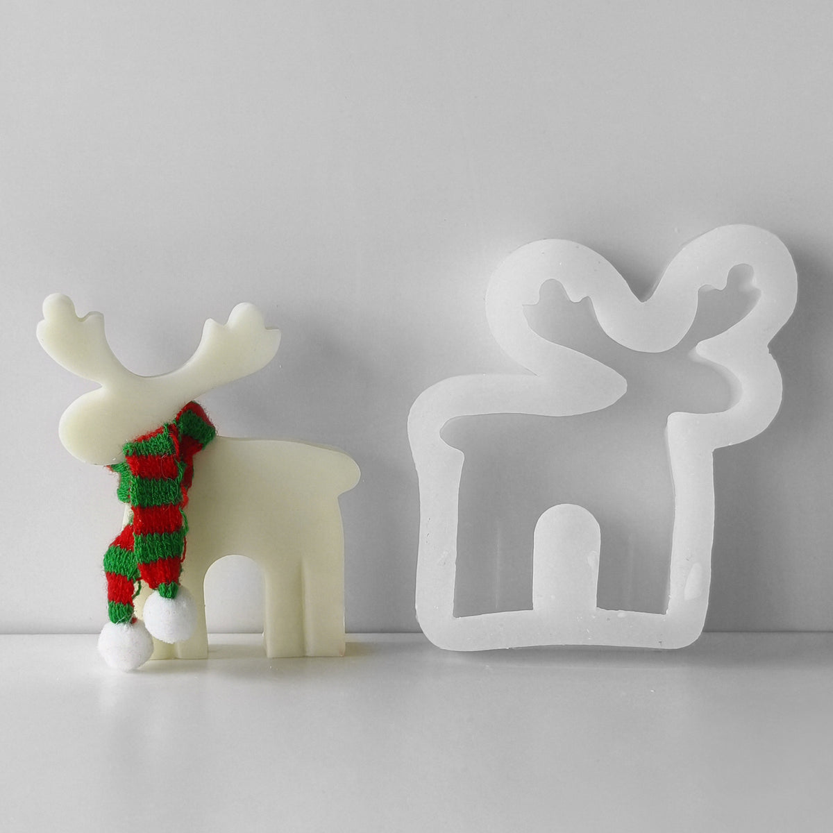 Elk Candle Silicone Mold h01