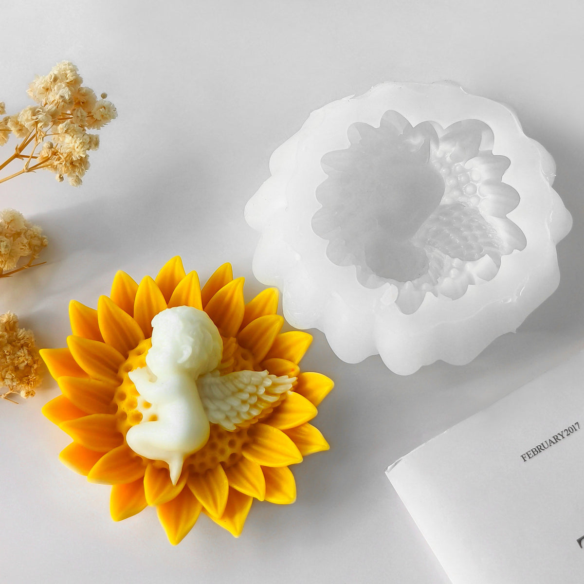 Figurine Angelic Candle Silicone Mold h08