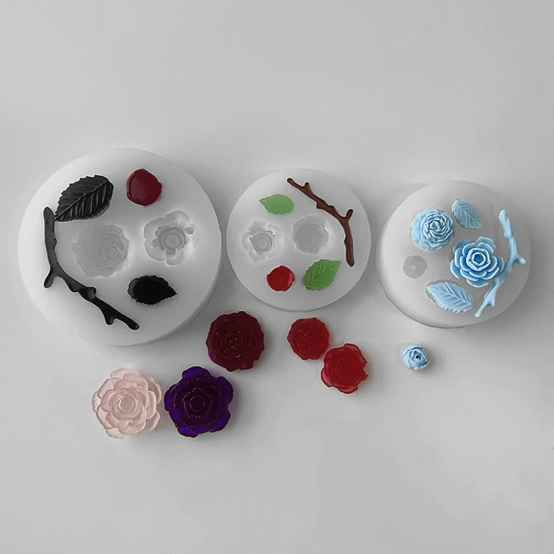 Leaves Branch Silicone Mold h06