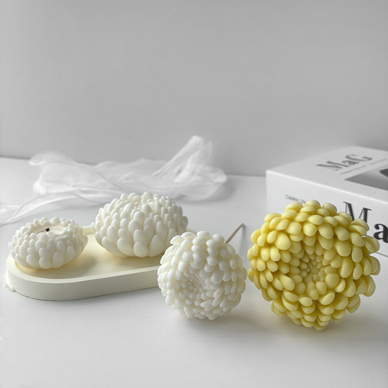 Daisy Flower Candle Silicone Mold h012