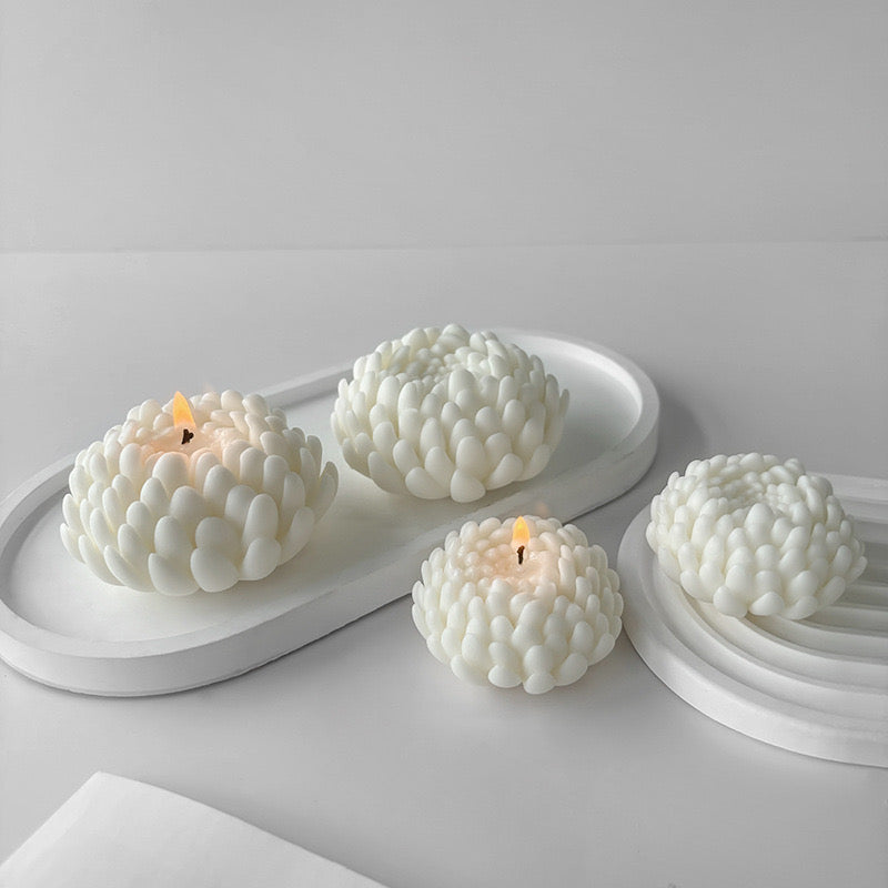 Daisy Flower Candle Silicone Mold h012