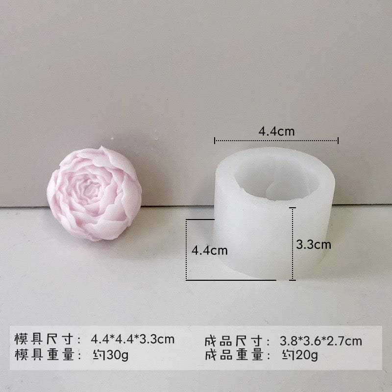 Rose Bud Candle Silicone Mold h012