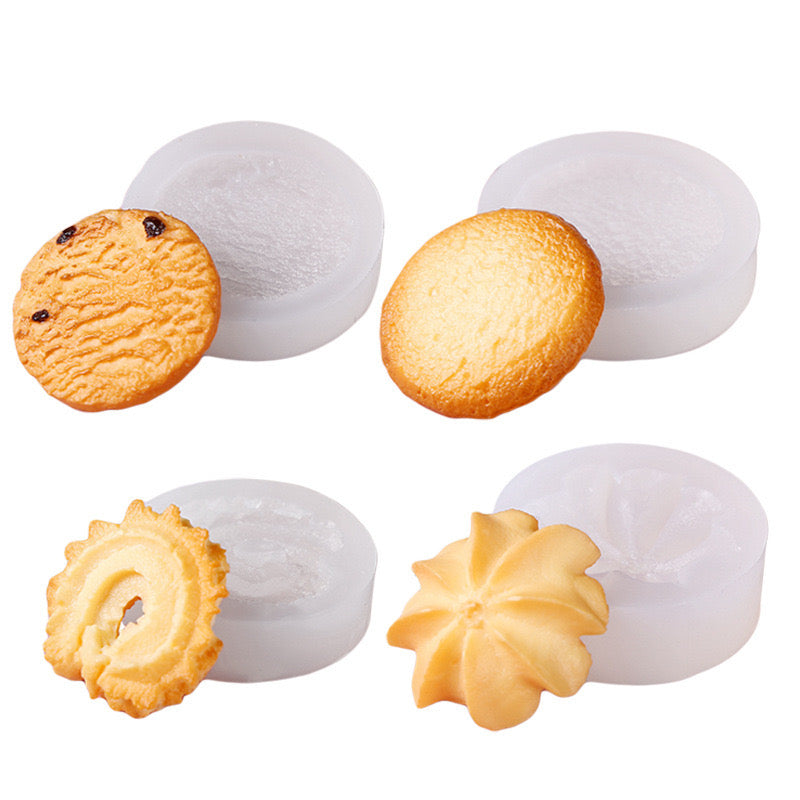 Cookie Biscuit Candle Silicone Mold h014