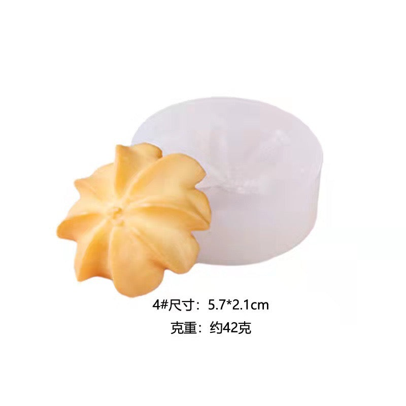 Cookie Biscuit Candle Silicone Mold h014