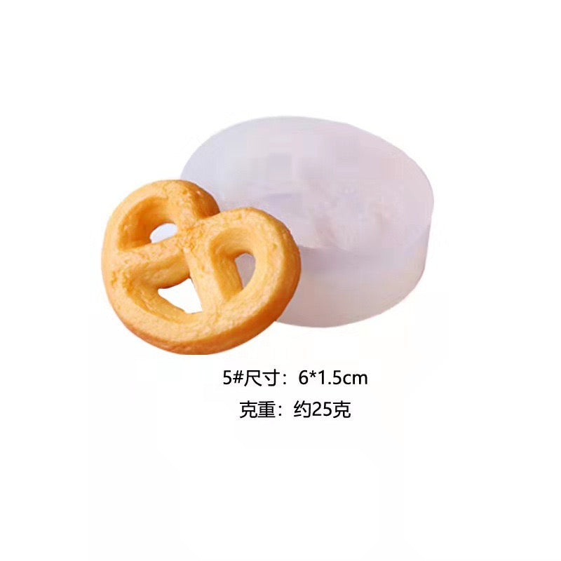 Cookie Biscuit Candle Silicone Mold h014