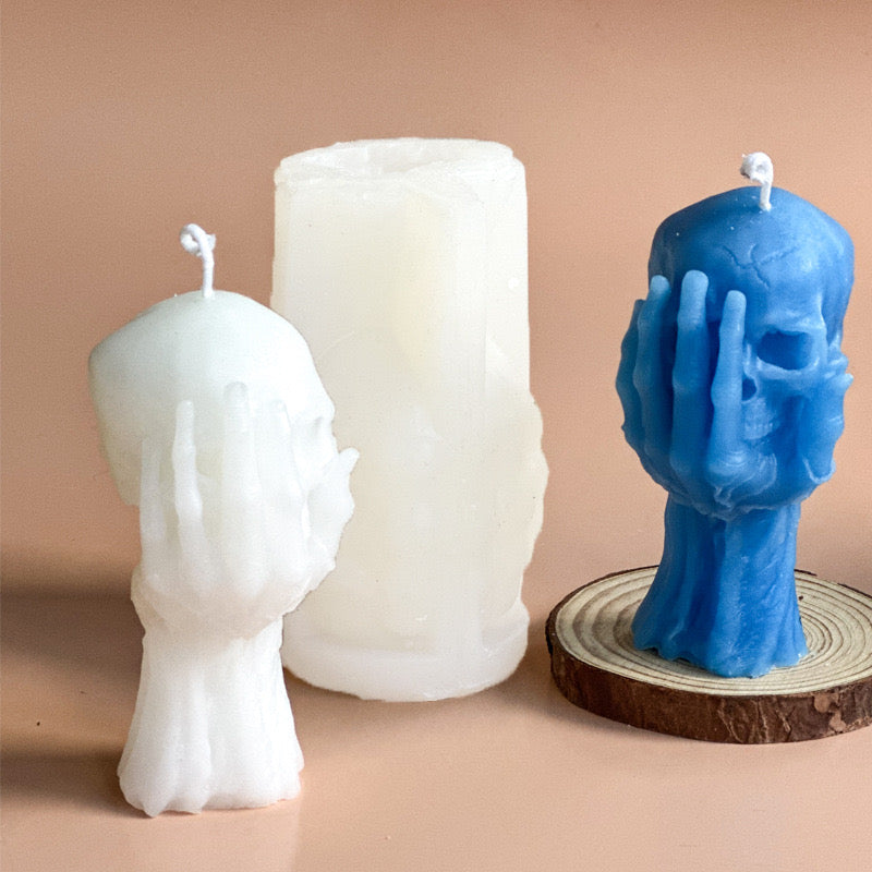 Skull Candle Silicone Mold h08