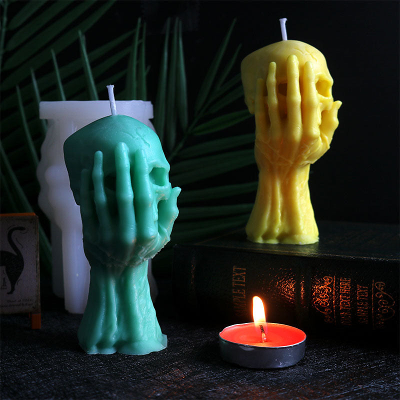 Skull Candle Silicone Mold h08