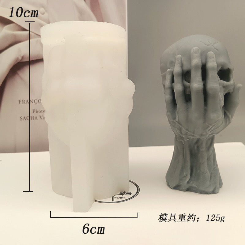Skull Candle Silicone Mold h08