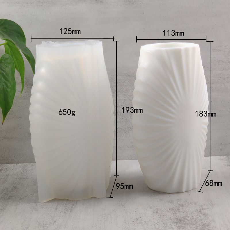 Flower Pots Shell Vase Silicones Mold c012