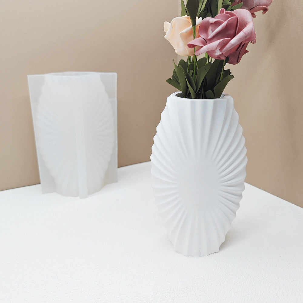 Flower Pots Shell Vase Silicones Mold c012