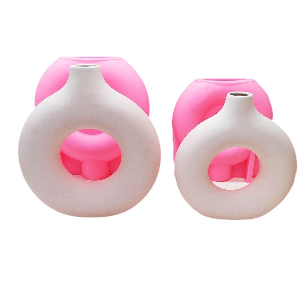 Donut Shape Vase Silicone Mold i04