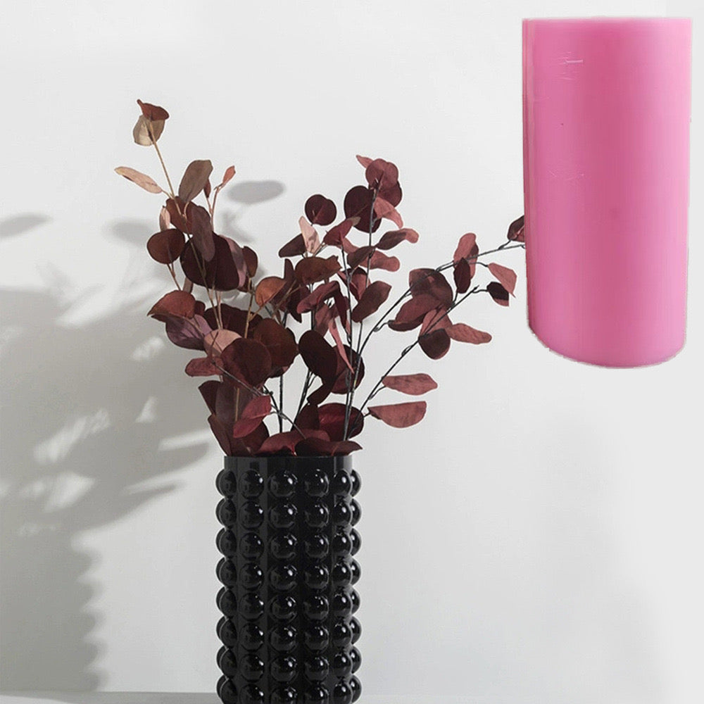 Bubble Cylindrical Silicone Vase Mold i011