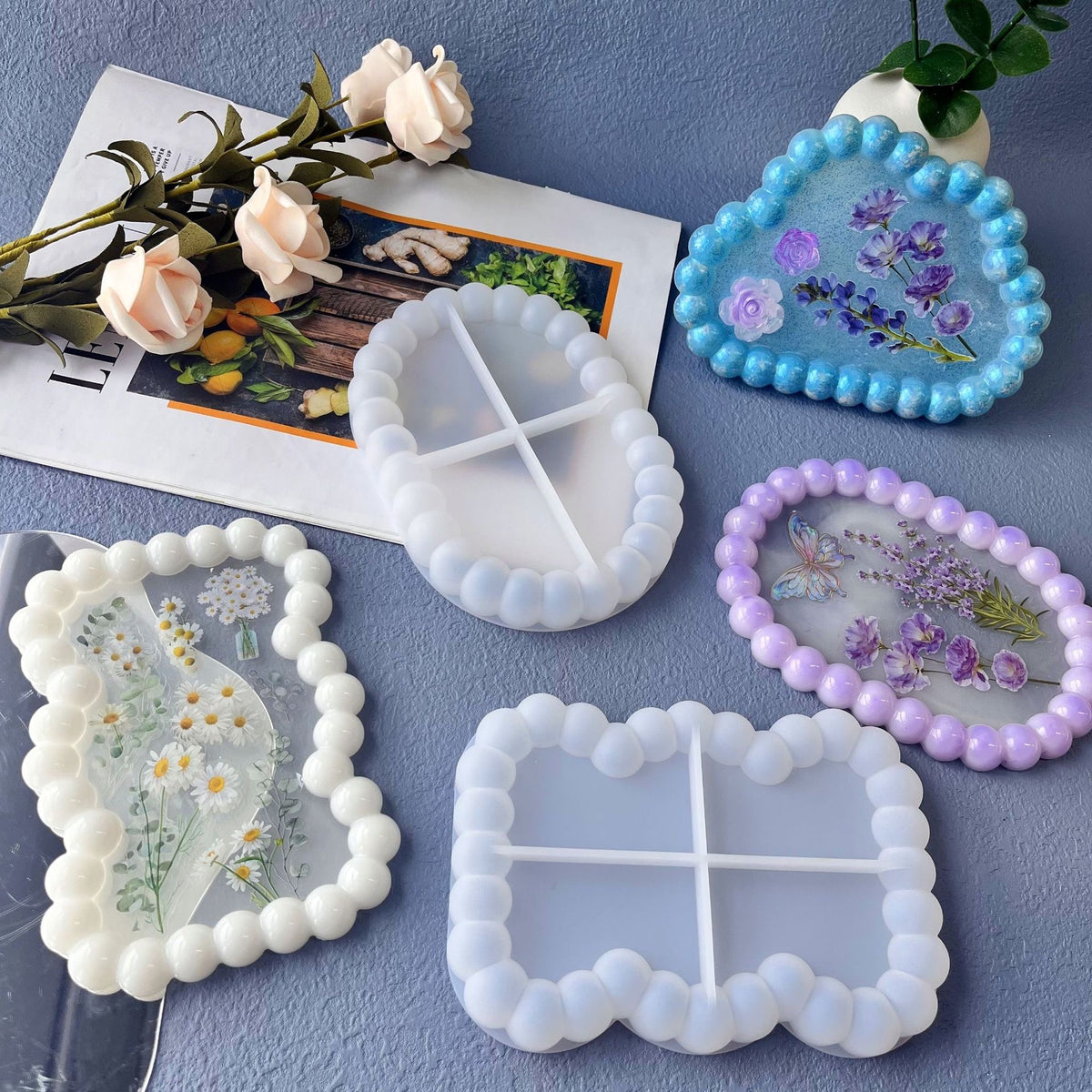 Bubble Trinket Tray Silicone Mold g015