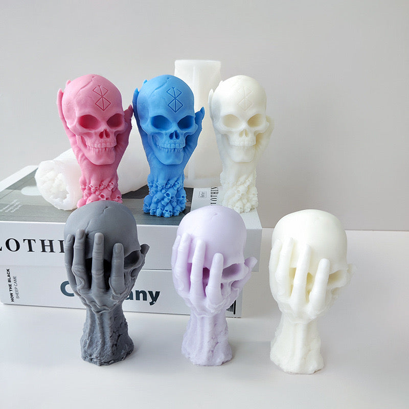 Skull Candle Silicone Mold h08