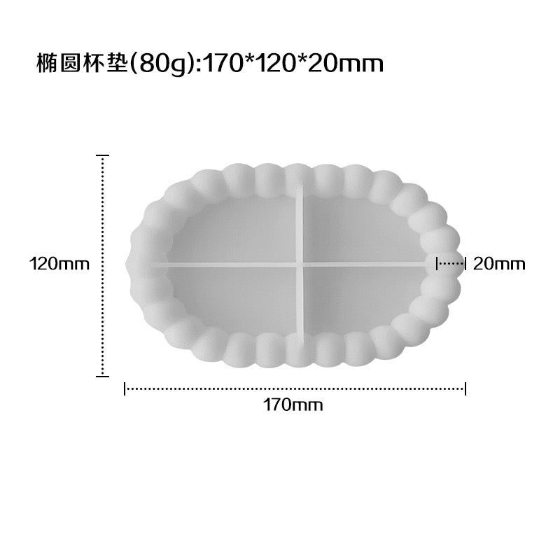 Bubble Trinket Tray Silicone Mold g015