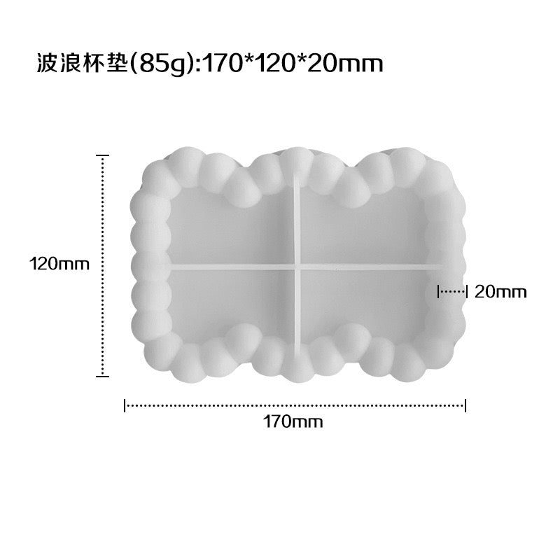 Bubble Trinket Tray Silicone Mold g015