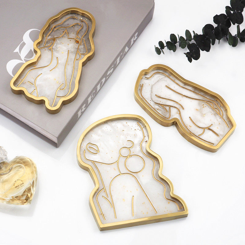 Lady Body Trinket Tray Silicone Mold g013