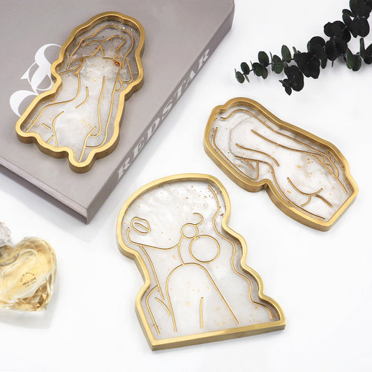 Lady Body Trinket Tray Silicone Mold g013