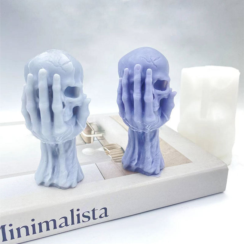 Skull Candle Silicone Mold h08